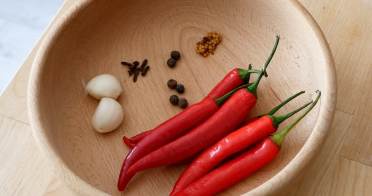 Chilli peppers with honey