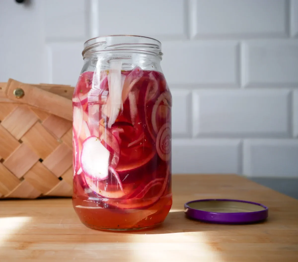 Zesty and Sweet Pickled Red Onions