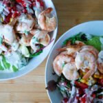 shrimp salad with jalapeno honey dressing