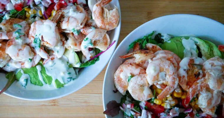 Shrimp Salad With Honey Jalapeño Dressing