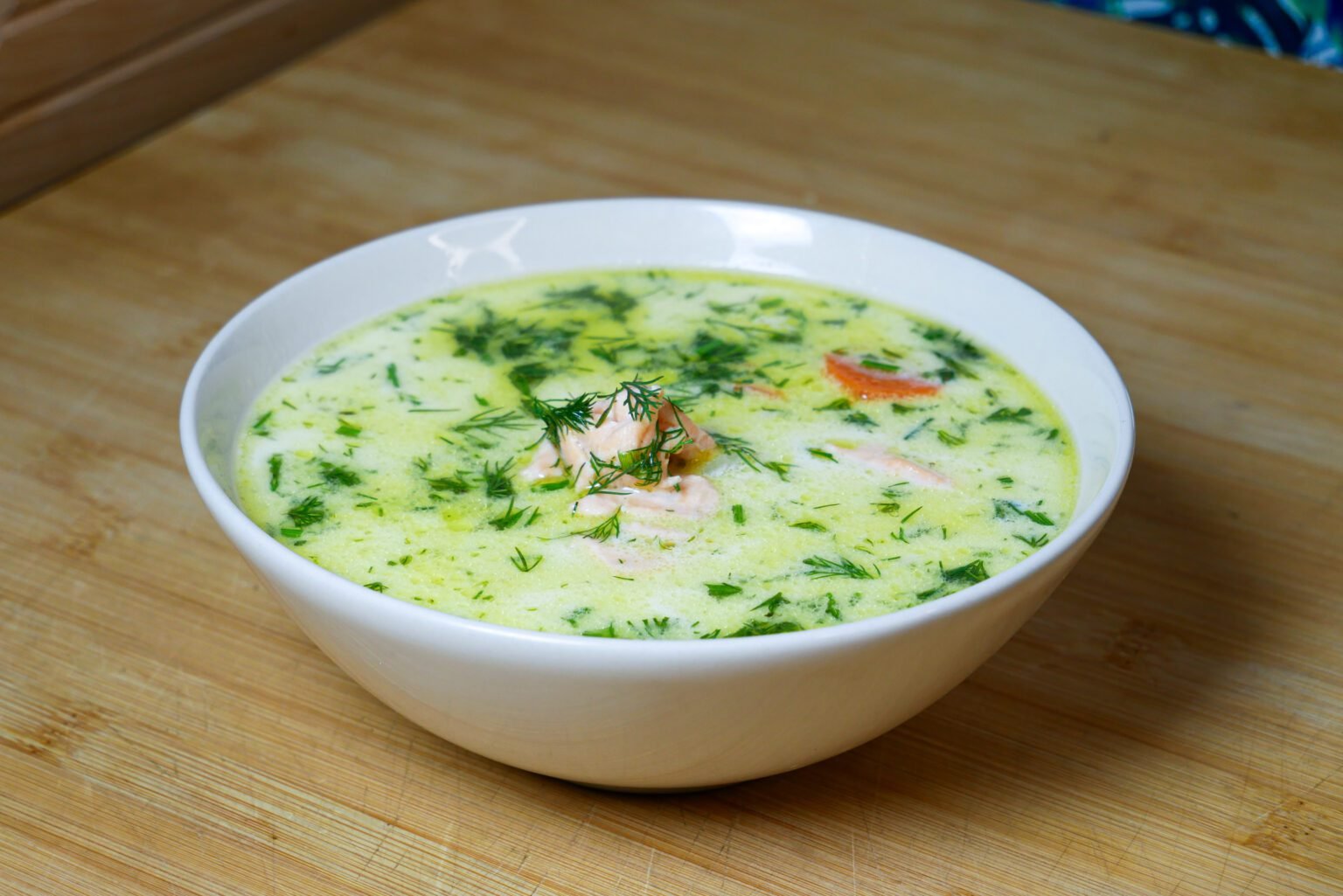 Creamy Salmon Soup - The Fridge Algorithm